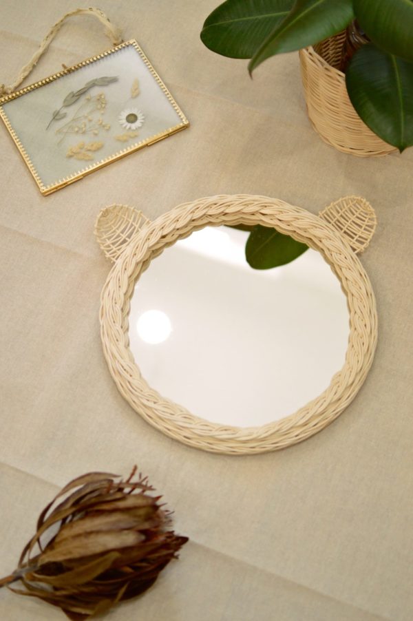Detské pletené zrkadlo – Medvedík